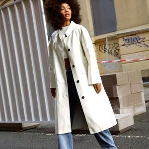 NWT NastyGal Vinyl trench coat